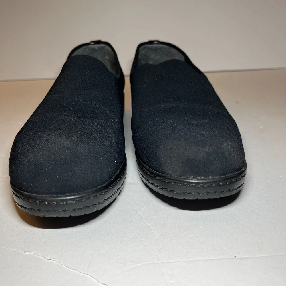STUART WEITZMAN  Black Women's Slip Ons Slides QUALITY SZ 8W